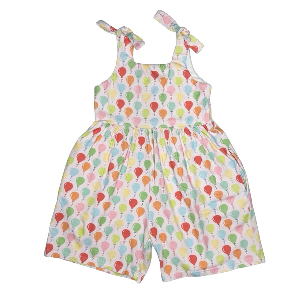 Serendipity Clothing Celebration Balloon Shortie Pocket Jumper Romper